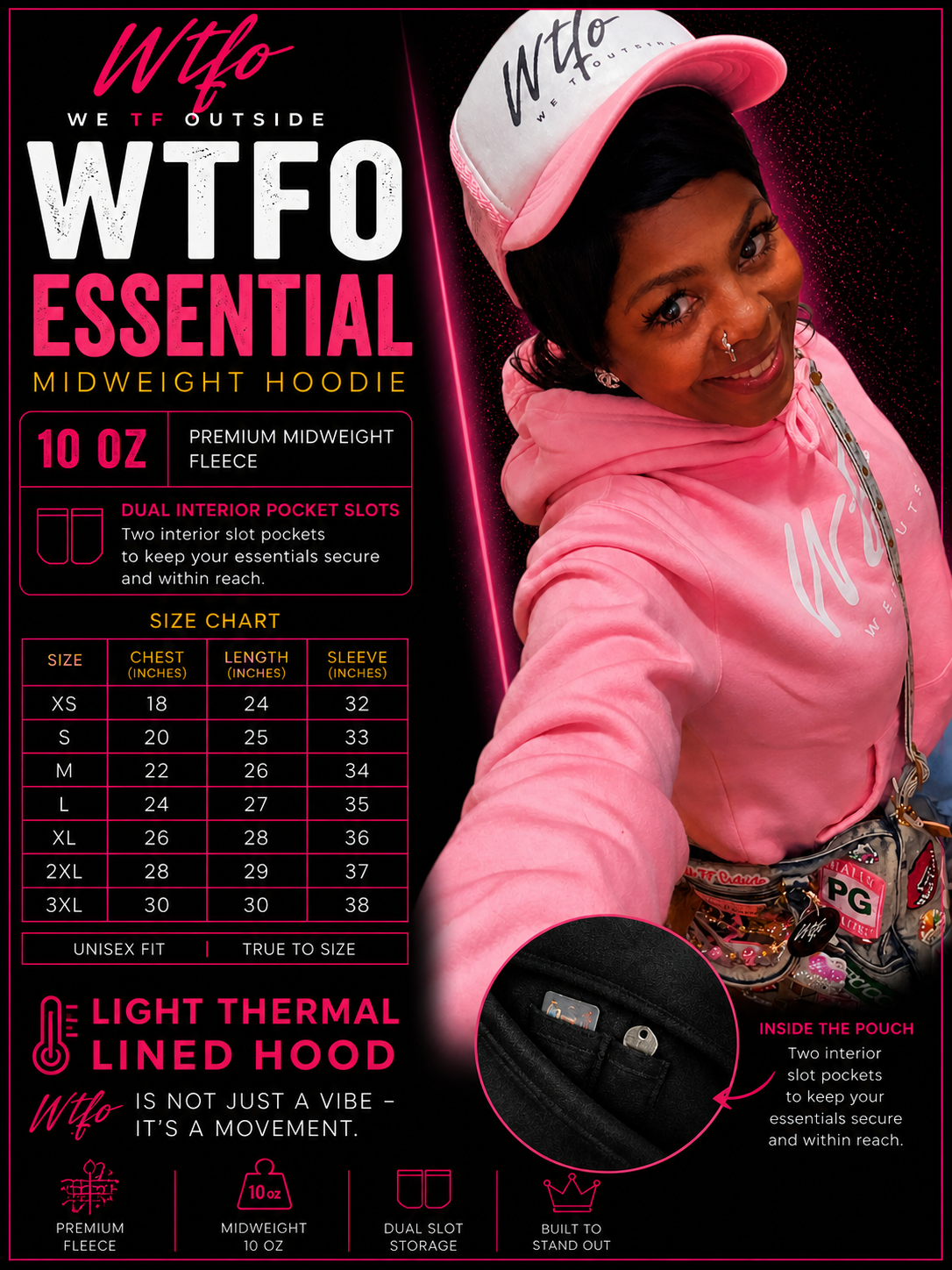 WTFO Essential 8oz Hoodie